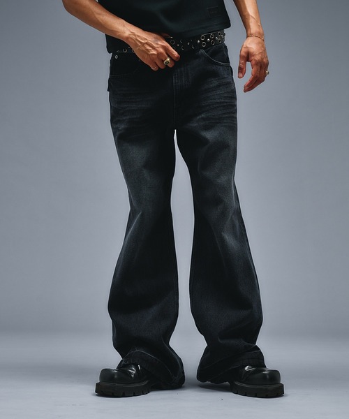 ANDER HUNK ジーンズ Assort Overdyed Flare Denim/アソートオーバー 