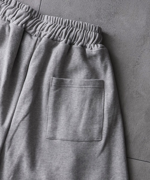 ワイドパンツ スウェットパンツ ジャージ 「MADE IN KOREA」タック スウェット バギーショーツ/TUCKED SWEAT BAGGY SHORTS メンズ レディース | ブランド登録なし | 15