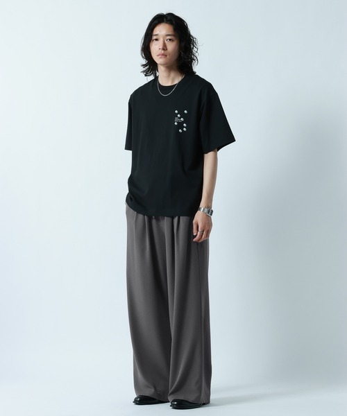 ワイドパンツ スラックス メンズの画像