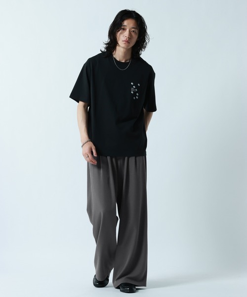 ワイドパンツ スラックス メンズの画像