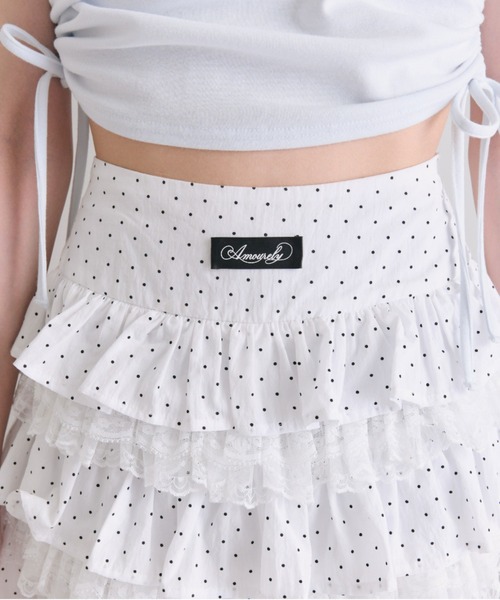 レディース 【新品】Milky Dot♡フリルスカート ラベンダー【タグ付き】