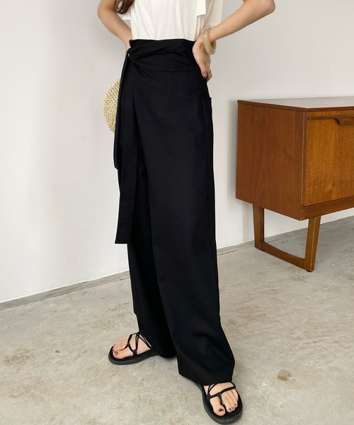 「callautia」 パンツ MEDIUM グレー レディース_画像4