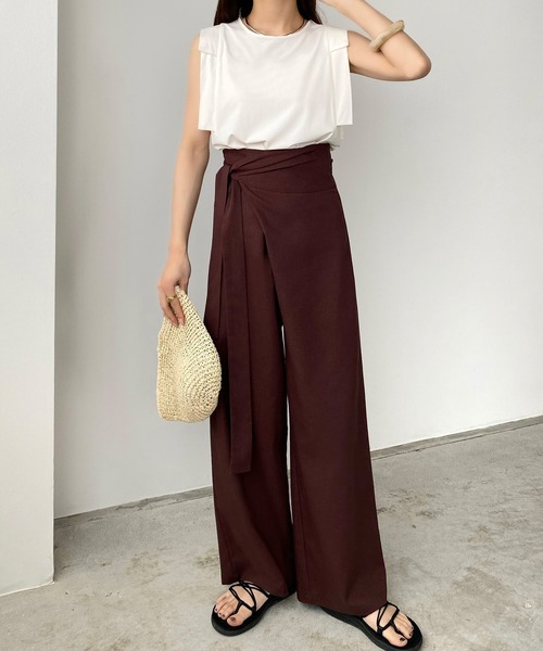「callautia」 パンツ MEDIUM グレー レディース_画像5