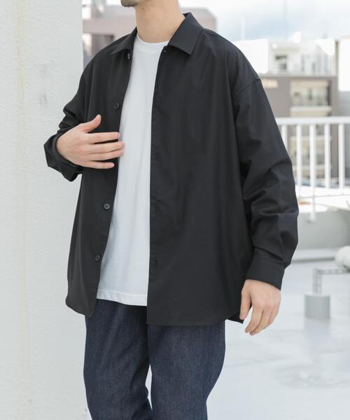 「URBAN RESEARCH ROSSO MEN」 長袖シャツ MEDIUM ブラック メンズ_画像2