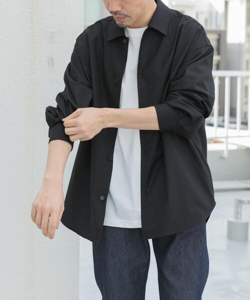 「URBAN RESEARCH ROSSO MEN」 長袖シャツ MEDIUM ブラック メンズ_画像3
