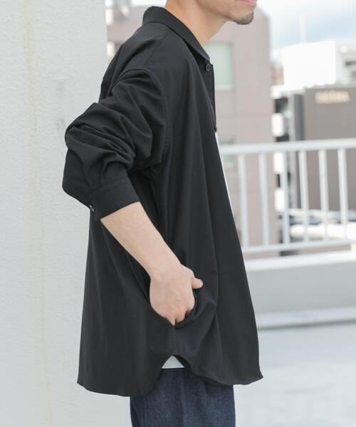 「URBAN RESEARCH ROSSO MEN」 長袖シャツ MEDIUM ブラック メンズ_画像4