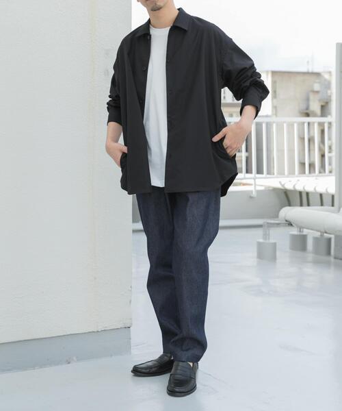「URBAN RESEARCH ROSSO MEN」 長袖シャツ MEDIUM ブラック メンズ_画像7