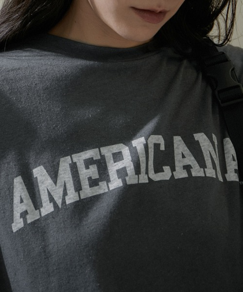 「AMERICANA」 半袖カットソー FREE ブラック系その他 レディース_画像6