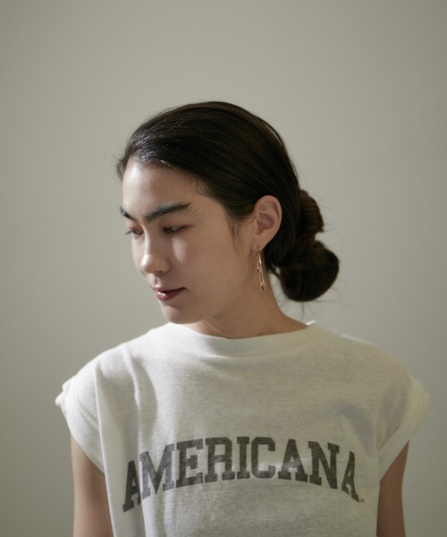 「AMERICANA」 半袖カットソー FREE ブラック系その他 レディース_画像9