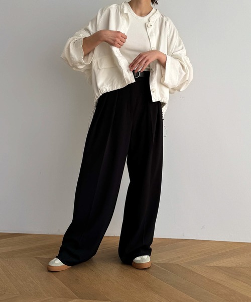 「CANAL JEAN」 「El mar」ノーカラージャケット ONE SIZE ホワイト レディース_画像4
