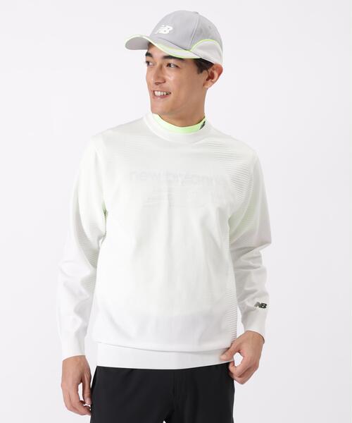New Balance Golf クルーネックセーター 総柄 ホワイト New Balance Golf（ニューバランスゴルフ） セーター ニット 「new