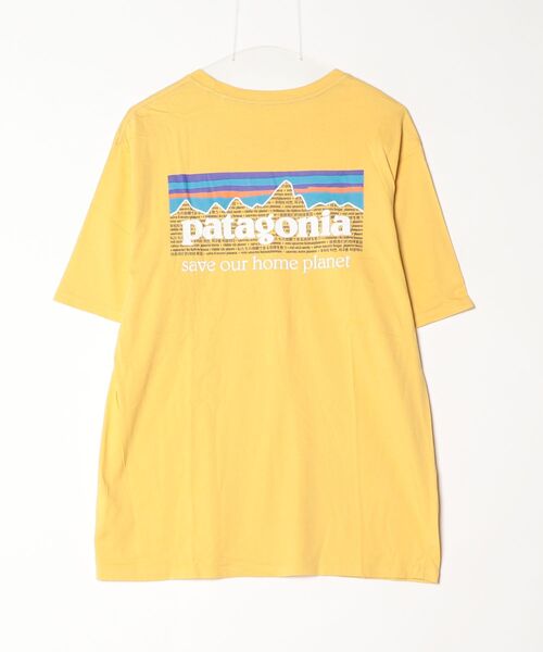 patagonia（パタゴニア） 半袖Tシャツ M イエロー メンズ : ZOZOTOWN