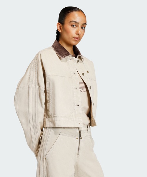 adidas（アディダス） デニムジャケット gジャン キャンバス トラック