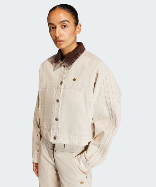 adidas（アディダス） デニムジャケット gジャン キャンバス トラック