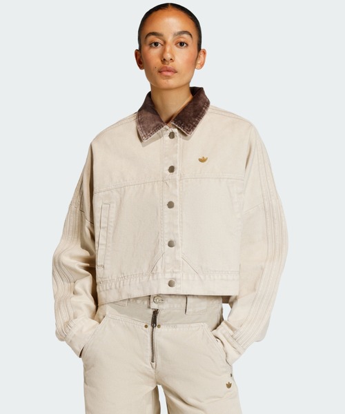 adidas（アディダス） デニムジャケット gジャン キャンバス トラック