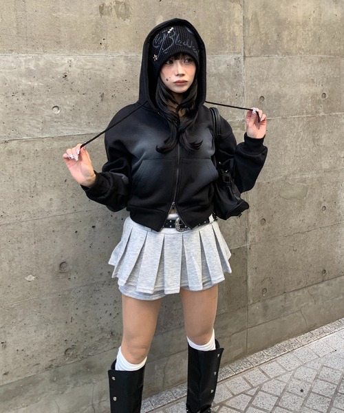 「lilful」 「lilful」ジップアップパーカー F ピンク レディース_画像2