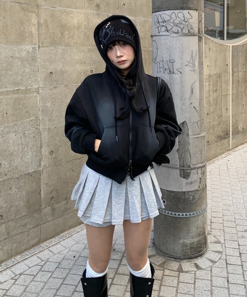 「lilful」 「lilful」ジップアップパーカー F ピンク レディース_画像5