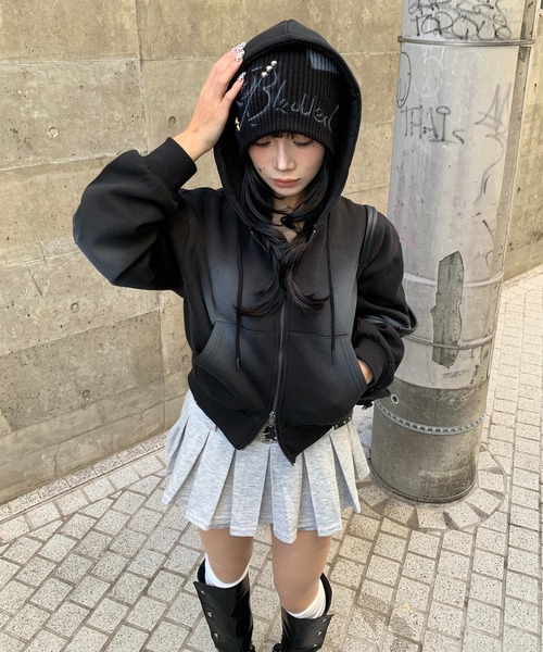 「lilful」 「lilful」ジップアップパーカー F ピンク レディース_画像7