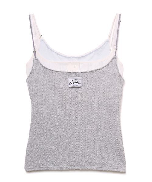 SORIN 3 Layers Camisole/3レイヤーキャミソール SORIN（ソリン） キャミソール Cable 3 Layers camisole / ケーブル3