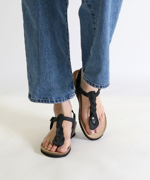 BIRKENSTOCK サンダル ASHLEY/アシュレイ ブレイディド オイルド