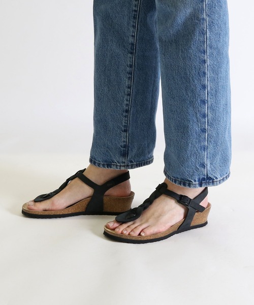 BIRKENSTOCK  37 ASHLEY レザー 本革 BIRKENSTOCK サンダル ASHLEY/アシュレイ ブレイディド オイルド