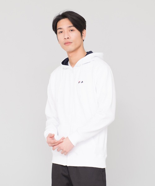 FILA パーカー 「FILA/フィラ」ワンポイント刺繍 ジップパーカー