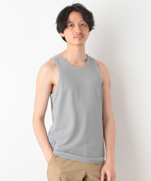 VALLAN グレー タンクトップ RANAN（ラナン） タンクトップ ノースリーブ レディース : ZOZOTOWN