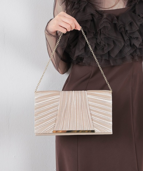 【希少】GUCCI クリーム サテン パーティーバッグ 2way パーティーバッグ クラッチバッグ[品番：LCLW0002918]｜レース