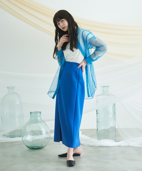 ロング スカート ペンシルダンボールニットスカート : ZOZOTOWN Yahoo