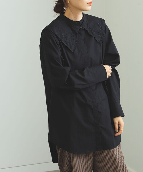 正規店即納 シャツ ロングスリーブブラウス ZOZOTOWN PayPayモール店 - 通販 - PayPayモール ブラウス BEAMS HEART / 刺繍襟付き 最安値安い