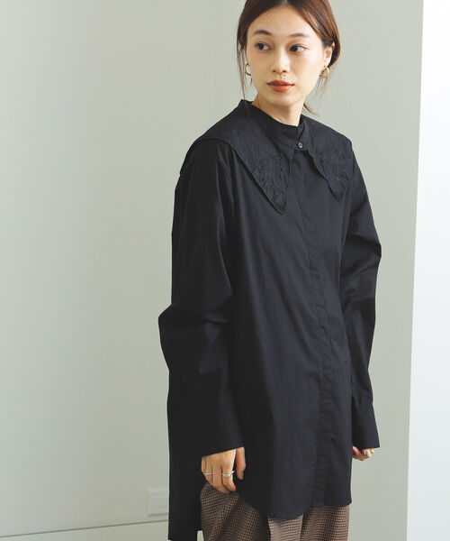 正規店即納 シャツ ロングスリーブブラウス ZOZOTOWN PayPayモール店 - 通販 - PayPayモール ブラウス BEAMS HEART / 刺繍襟付き 最安値安い