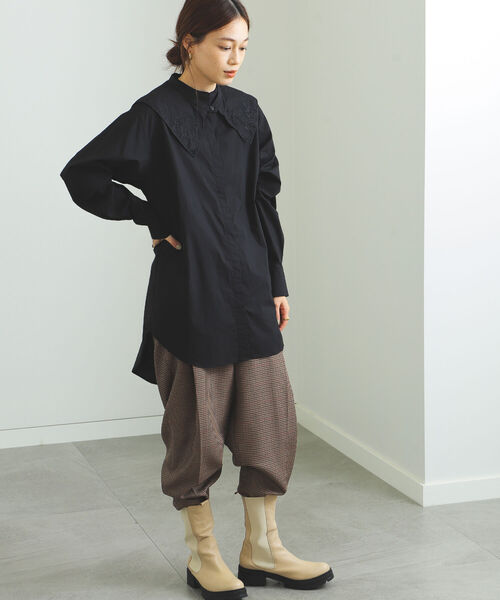 正規店即納 シャツ ロングスリーブブラウス ZOZOTOWN PayPayモール店 - 通販 - PayPayモール ブラウス BEAMS HEART / 刺繍襟付き 最安値安い