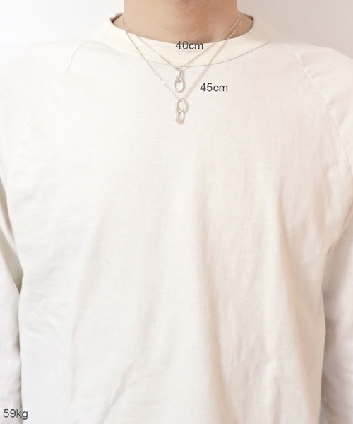 ネックレス 「MANANAS 」マナナス/Chain Necklace with Top（D.Chain）(40cm) メンズ レディースの画像