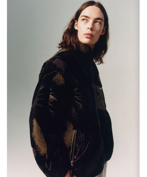 ジャケット ブルゾン 「mahagrid/マハグリッド」PALM LEAF FLEECE 