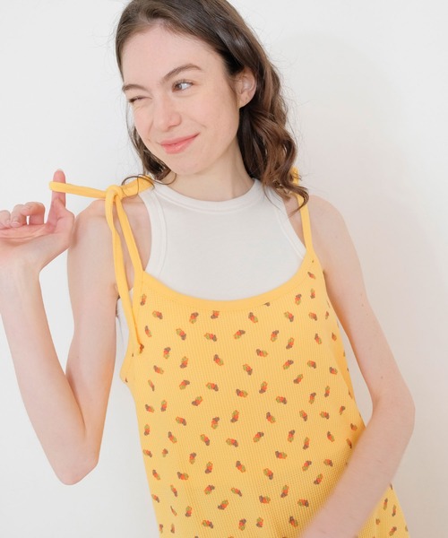 FRUIT OF THE LOOM パジャマ ルームウェア フルーツ柄ワッフル