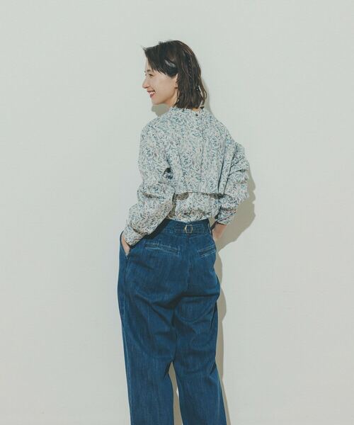 シャツ ブラウス kazumiさんコラボ リバティプリントシャツ kazumiさんコラボ ADIEU