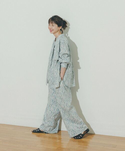 シャツ ブラウス kazumiさんコラボ リバティプリントシャツ kazumiさんコラボ ADIEU