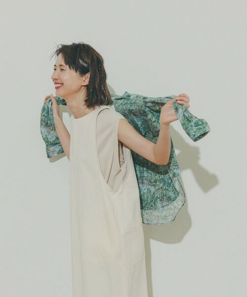 シャツ ブラウス kazumiさんコラボ リバティプリントシャツ kazumiさんコラボ ADIEU