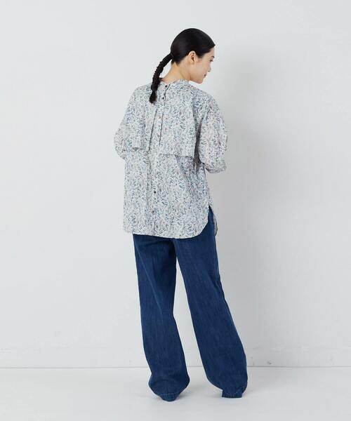 シャツ ブラウス kazumiさんコラボ リバティプリントシャツ kazumiさんコラボ ADIEU