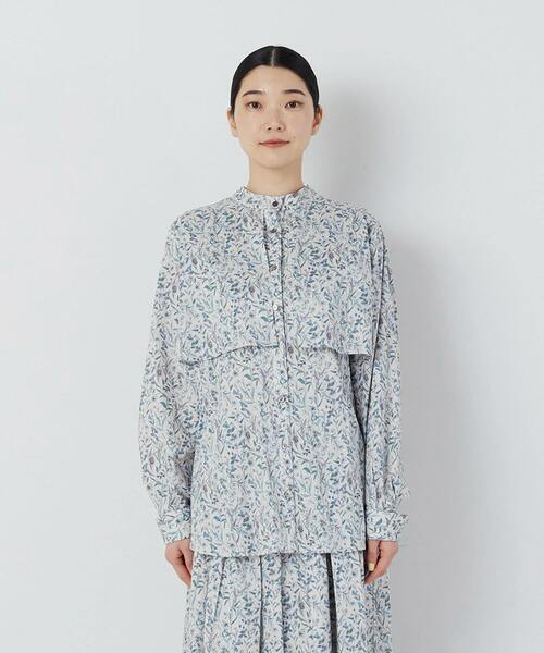 シャツ ブラウス kazumiさんコラボ リバティプリントシャツ kazumiさんコラボ ADIEU