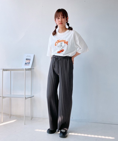 AS KNOW AS（アズノゥアズ） パンツ ベルト付き カットOK!! プリーツ