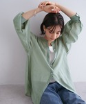 ブラウス シャツ 夏 シアーボリュームスリーブ...の詳細画像3