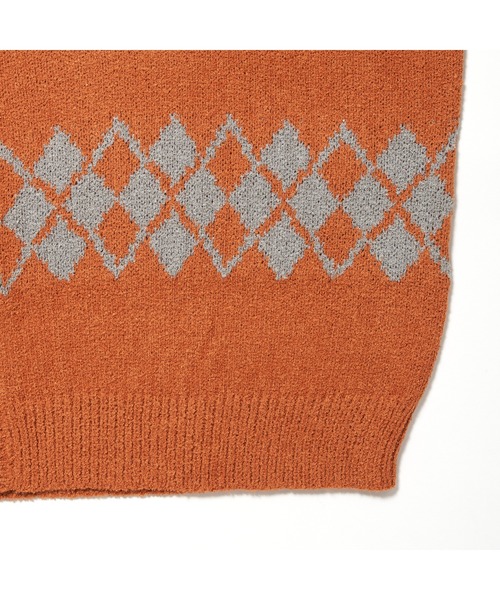 STUDIO SEVEN セーター ニット Argyle Cardigan「STUDIOSEVEN/スタジオ 