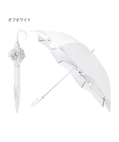 LANVIN en Bleu 新品未使用 リボン 傘 LANVIN en Bleu 傘 晴雨兼用日傘 サテンリボン レディース