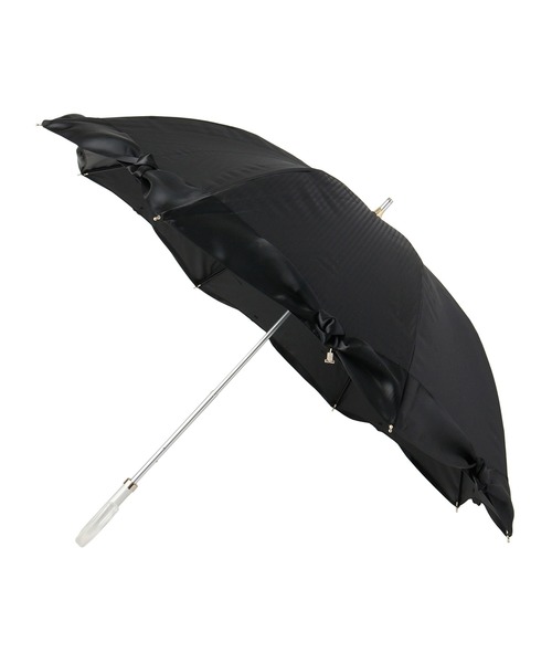 LANVIN en Bleu  晴雨兼用傘 日傘 雨傘未使用　ブラック LANVIN en Bleu 折りたたみ傘 遮光晴雨兼用折りたたみ日傘