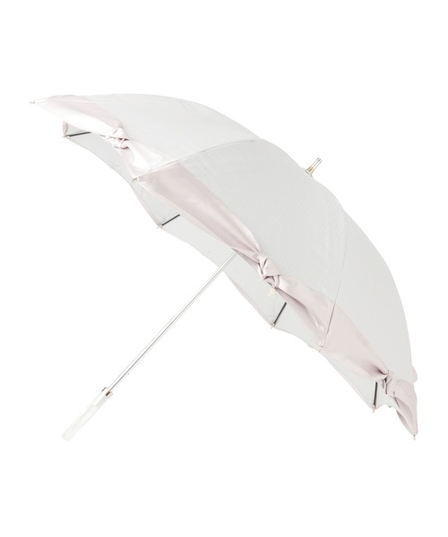 LANVIN en Bleu 新品未使用 リボン 傘 LANVIN en Bleu 傘 晴雨兼用日傘 サテンリボン レディース