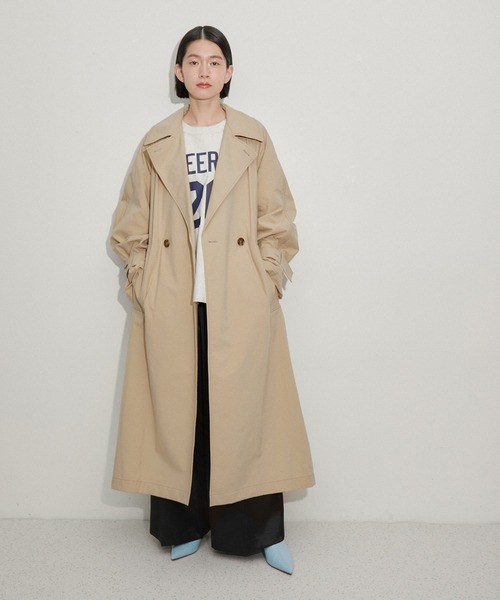 アダムエロペ【未使用】【24春夏】撥水・防汚加工✤ファンクショントレンチコート ADAM ET ROPE'（アダムエロペ） トレンチコート コート 「環境配慮