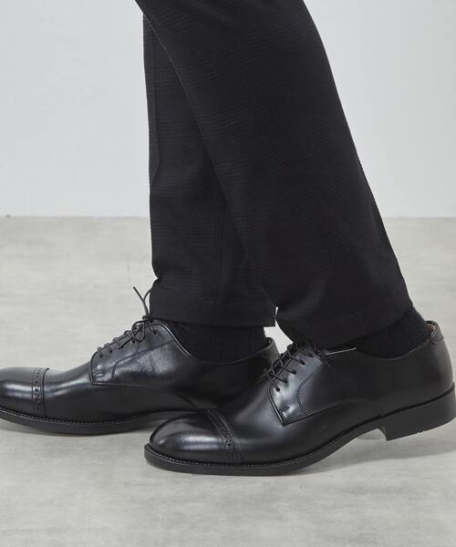 MEN'S MELROSE ビジネスシューズ 外羽根ストレートチップレザー