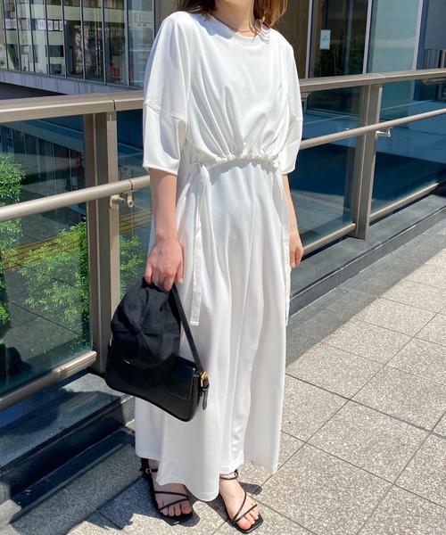 RANAN（ラナン） ワンピース ギャザーレイヤードワンピース : ZOZOTOWN