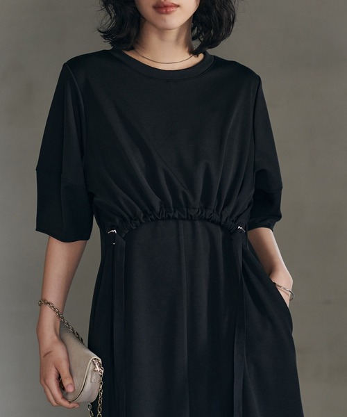 RANAN（ラナン） ワンピース ギャザーレイヤードワンピース : ZOZOTOWN